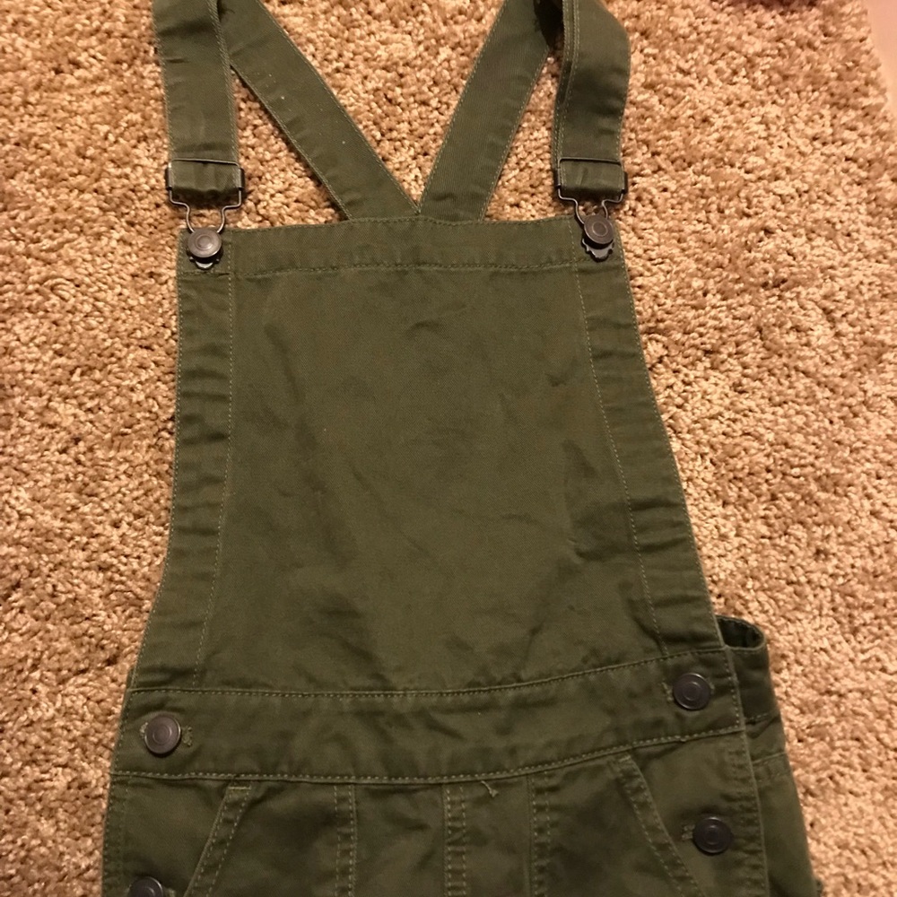 Brandy Dark Green Overalls